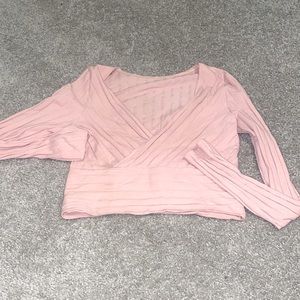 BABY PINK CROPPED LONG SLEEVE